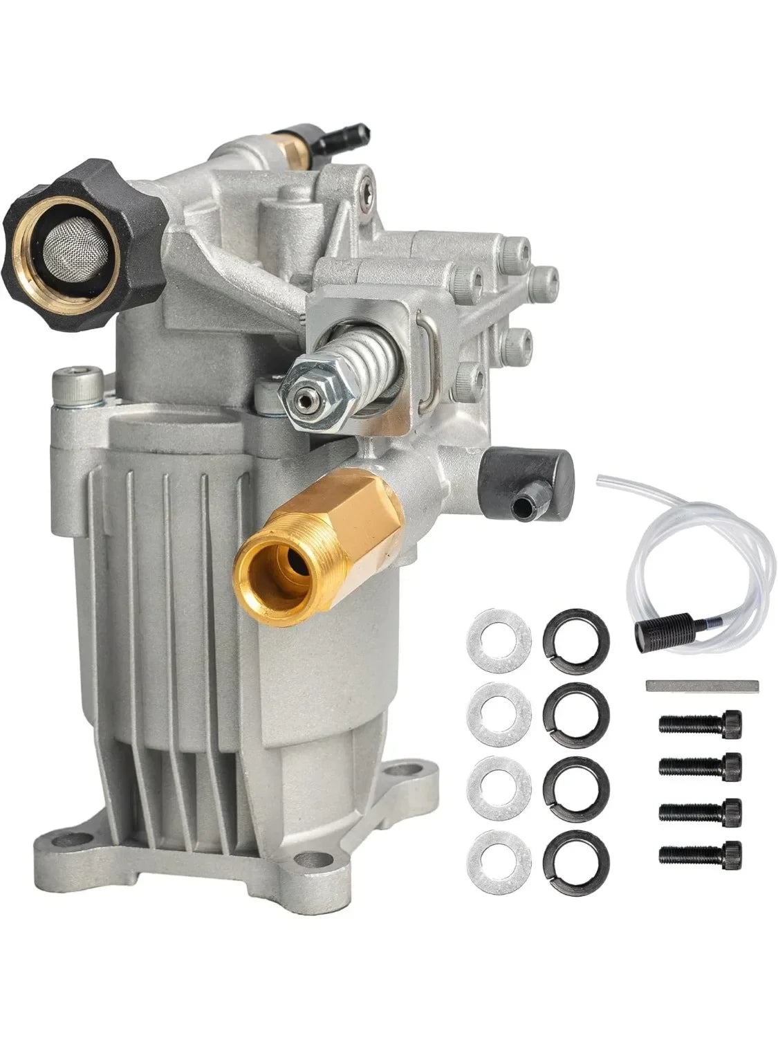 Professional Horizontal Pressure Pump Replacement - 3400PSI 2.5GPM 3/4" Shaft, Plug and Play for 1500-4000 PSI Washers Oasis Select A