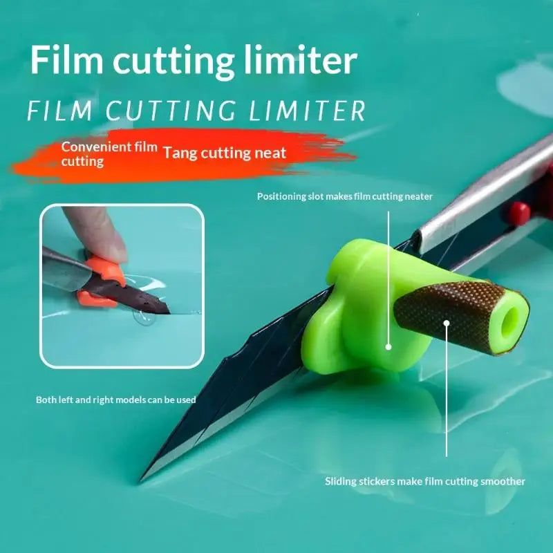 2Pcs Car Wrapping Film Utility Knife Auxiliary Tools Precision Edge Trimming Tool Professional Vinyl Film Trimming Cutter Oasis Select