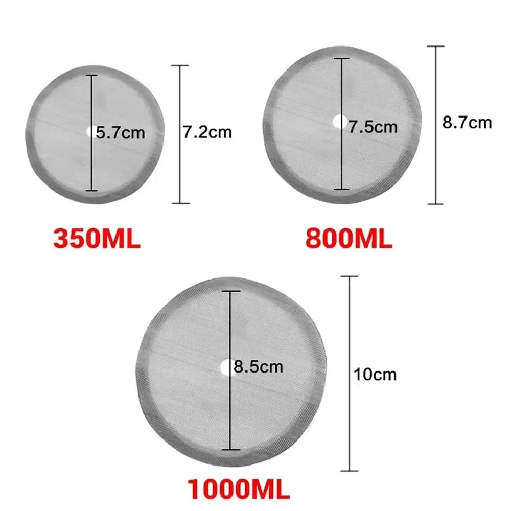 3Pcs Reusable Coffee Press Filters French Press 350/800/1000ml Filters Mesh Replacement Coffeeware Accessories Oasis Select