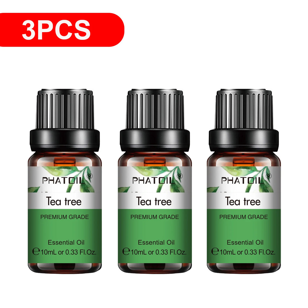 PHATOIL 3-Pack Essential Oils Gift Set | 10ml Aromatherapy Oils