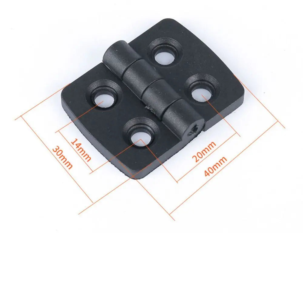 Professional ABS Plastic Plastic Door Hinge Black Durable Cabinet Door Hinge Wear-resistant Hardware Door Bearing For Furniture Oasis Select