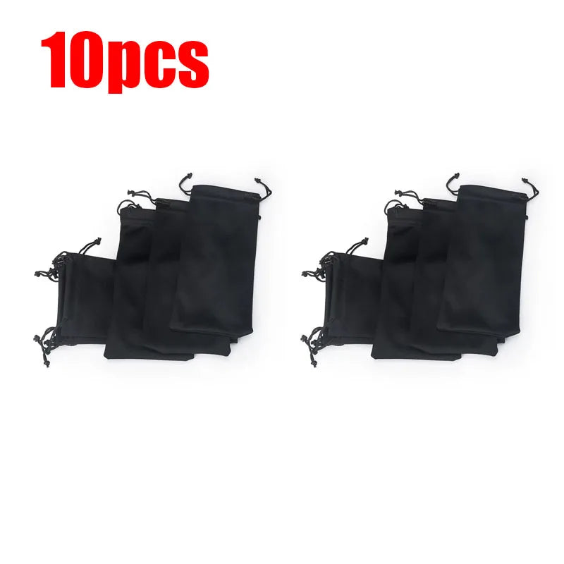 5/10/30pcs Portable Soft Cloth Waterproof Sunglasses Bag Microfiber Dust Storage Pouch Glasses Carry Bag Glasses Case Container Oasis Select 10pcs