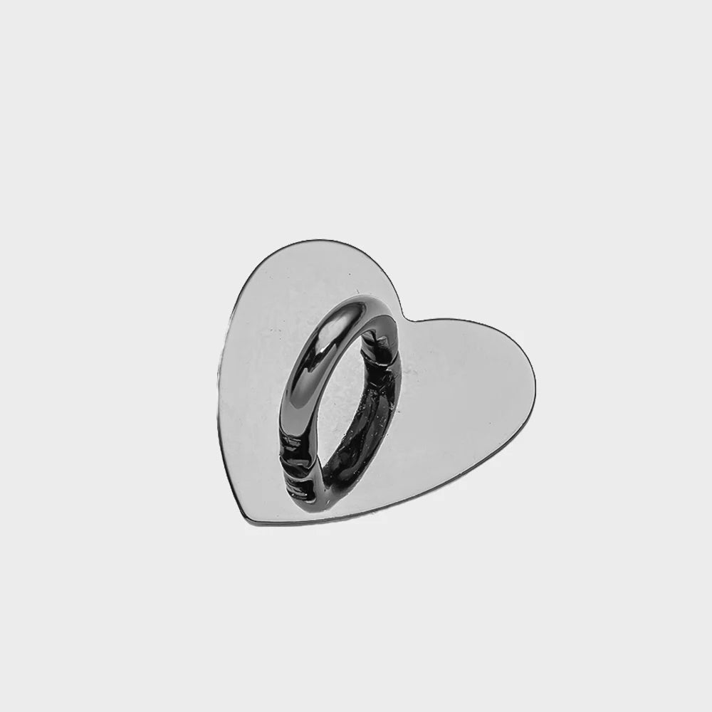 5pcs Heart Round Phone Charm Hooks Finger Grip Loops for DIY Cute Phone Cases Jewelry Making Supplies Metal Accessories Oasis Select 20