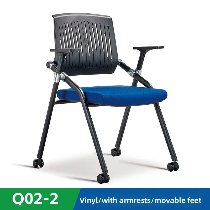 Foldable training table and chair integrated staff mesh conference chair training chair with writing tablet Oasis Select 4