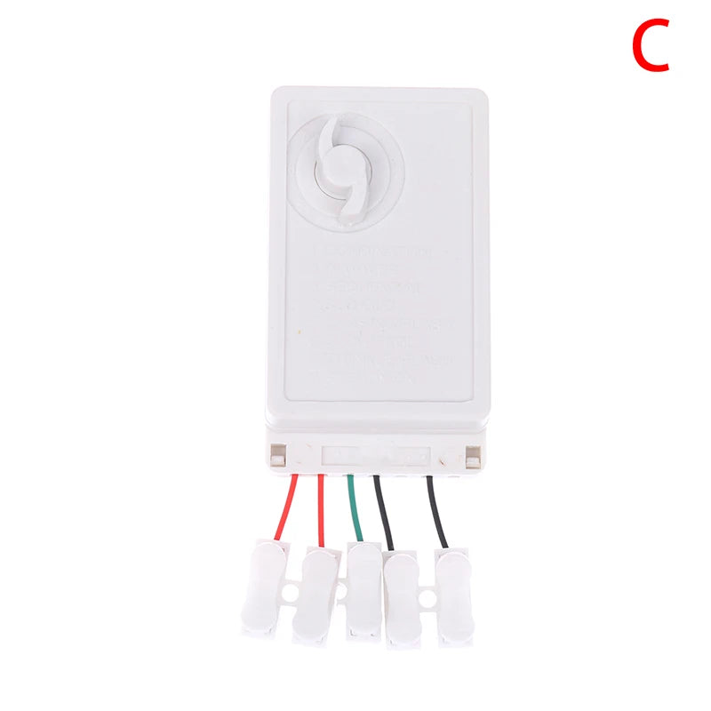 LED String Dimmer EK-04 2/4-Way 8 Function Knob/Solder-Free Type Push Button Type Light Adjustment Controller Oasis Select C