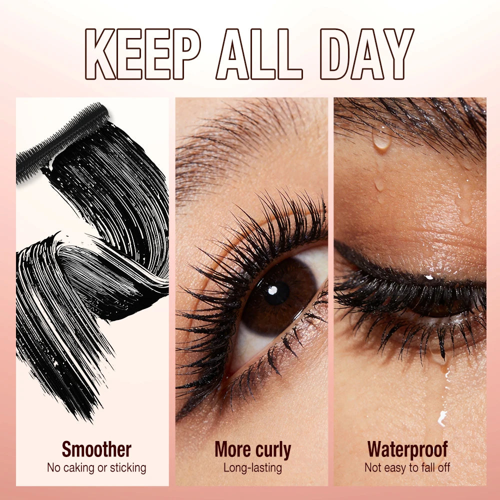 O.TWO.O 4D Fiber Mascara – Volumizing, Curling & Waterproof