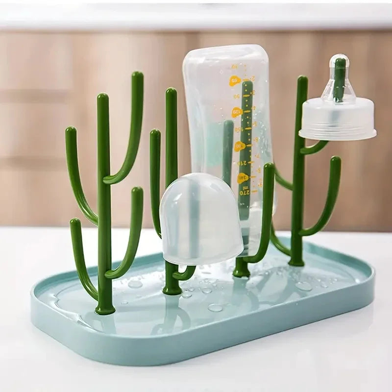Baby Tree-shaped Milk Bottle Drain Rack, Dust-proof Milk Bottle Holder, Cup Drain Rack Easter Gift Oasis Select