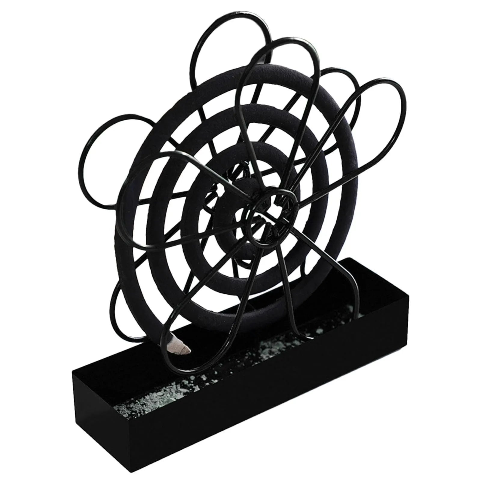 With Tray Mosquito Coil Holder Iron Anti-Mosquito Mosquito Incense Rack Ornaments Flower shape Mosquito Repellent Oasis Select