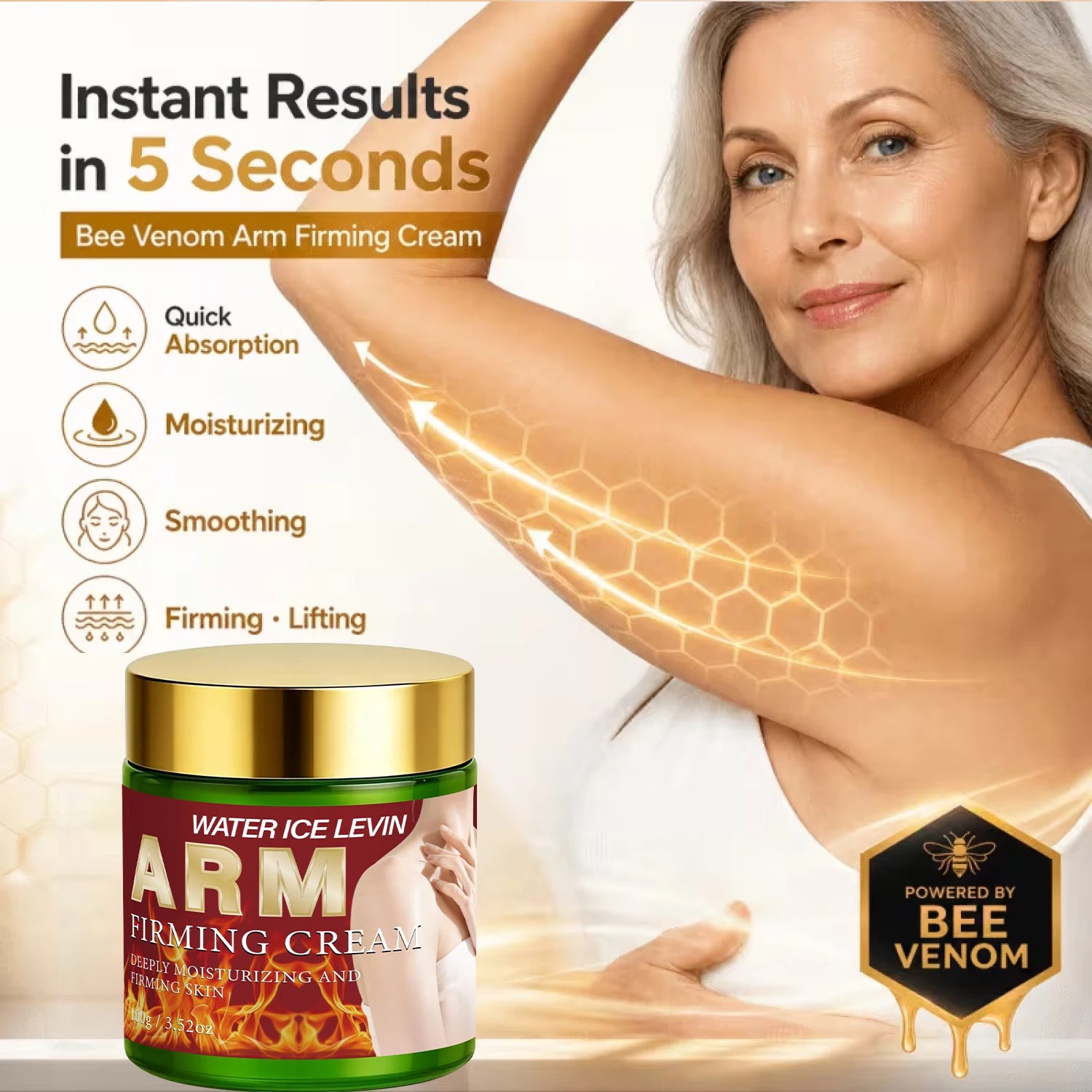 Magnesium Arm Firming Cream – Moisturizing & Tightening Skin Body Firming Cream Oasis Select