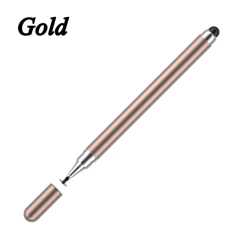 Smart Tablet Phone Universal 2 in 1 Capacitive Stylus Pen Drawing Pens for iPhone/Android All Capacitive Touch Screens Oasis Select Gold