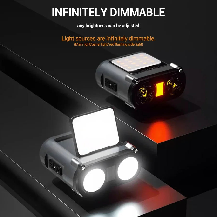 OWL LED Headlamp USB-C Rechargeable 500LM 180° Rotating Light