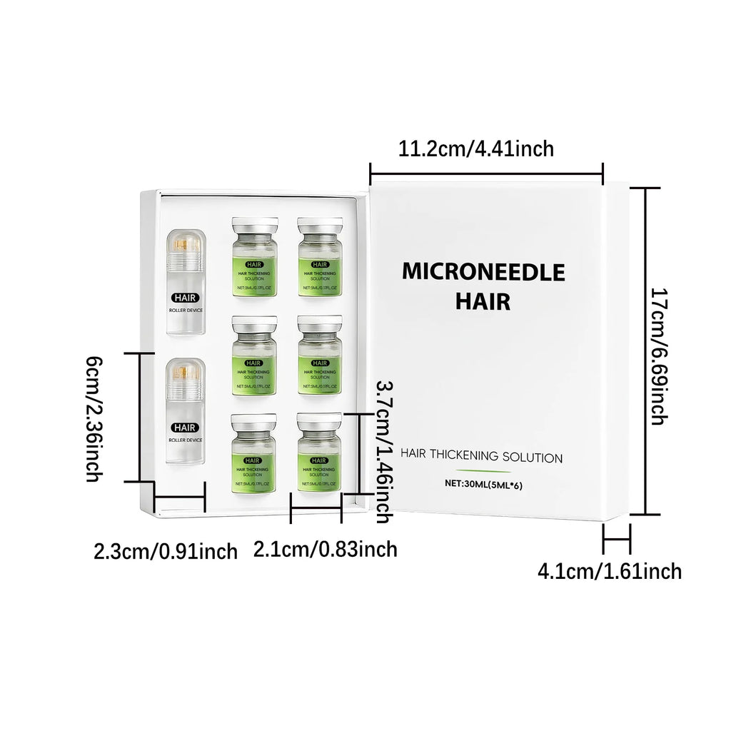 Hair Essential Care Serum Microneedle Roller Set Hair Follicle Care Nourishing Scalp Hair Care Hair Thicken Conditioner Essence Oasis Select 1 Boxed