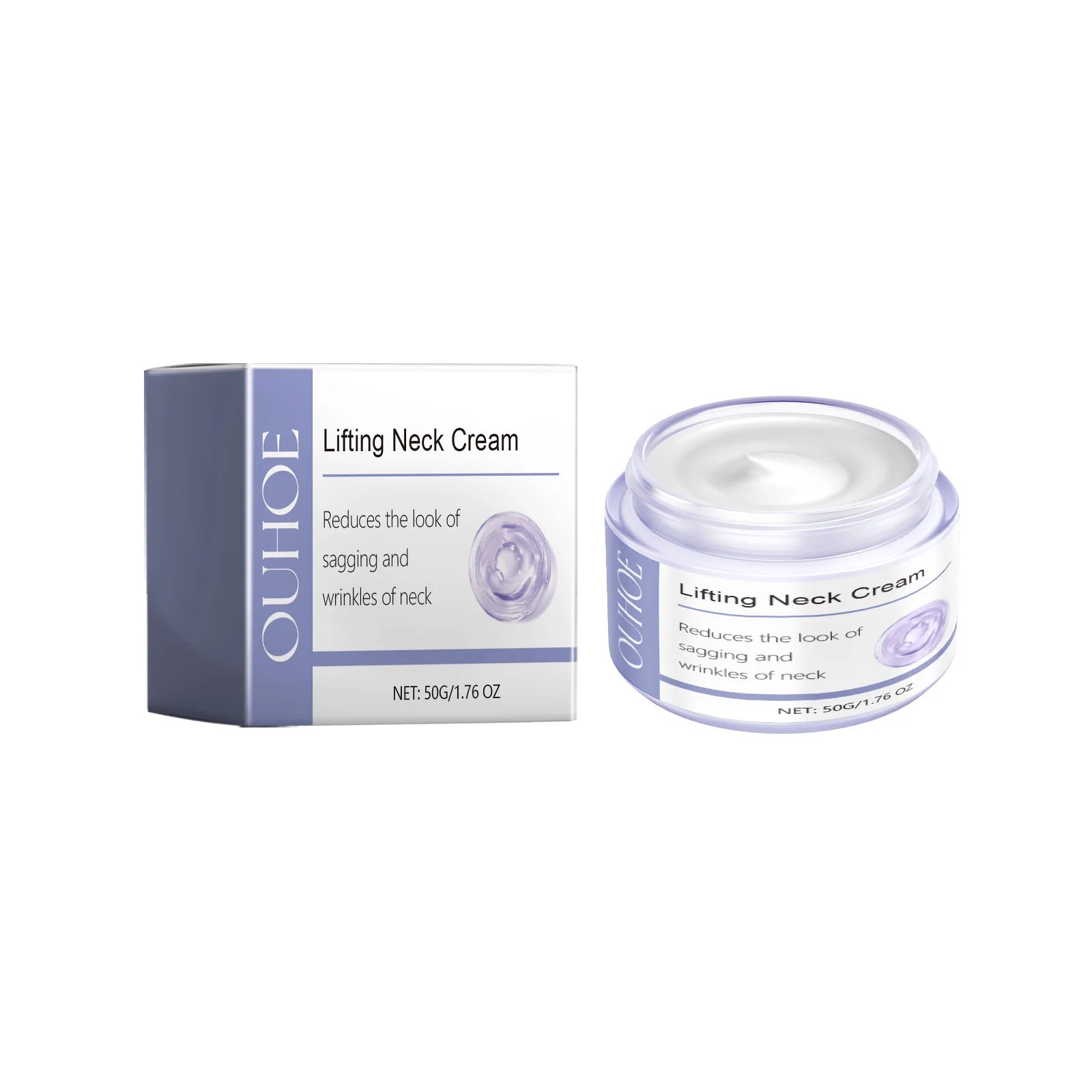 Neck Firming Cream - Hydrating Treatment To Help Reduce Wrinkles & Improve Skin Elasticity - Gentle Nourishing Formula Oasis Select 50g boxed