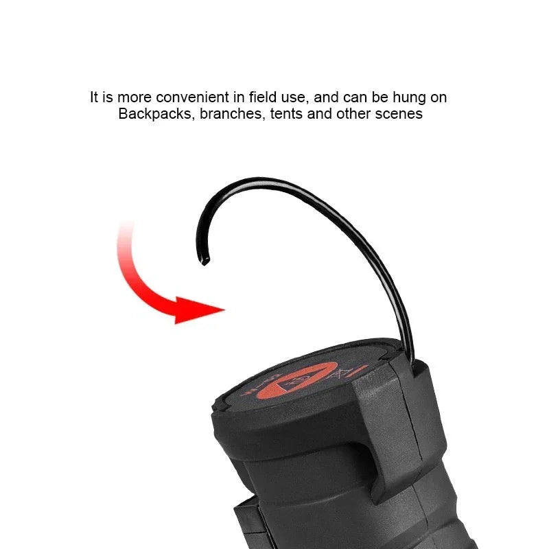 USB Rechargeable COB LED Work Light – Magnetic Foldable Torch