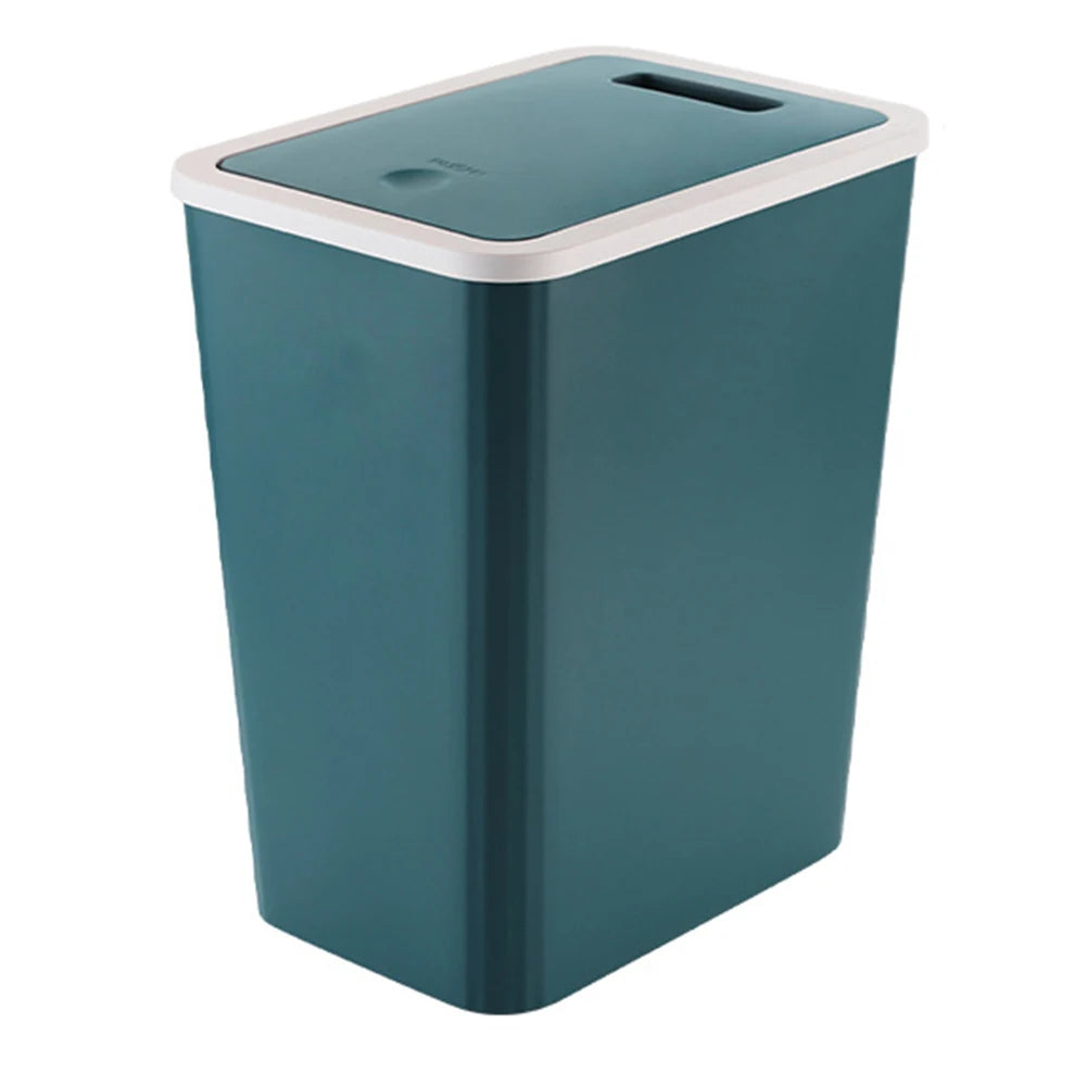 Bathroom Trash Can Garbage Can With Lid Trash Bin Large Capacity For Kitchen Bedroom Living Room Toilet Trash Can Oasis Select Green