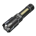 High Power LED Flashlights with Display Screen Portable Rechargeable Zoom Tactical Torch Lamp with Emergency Side Lights Lantern Oasis Select 1PCS ZOOM