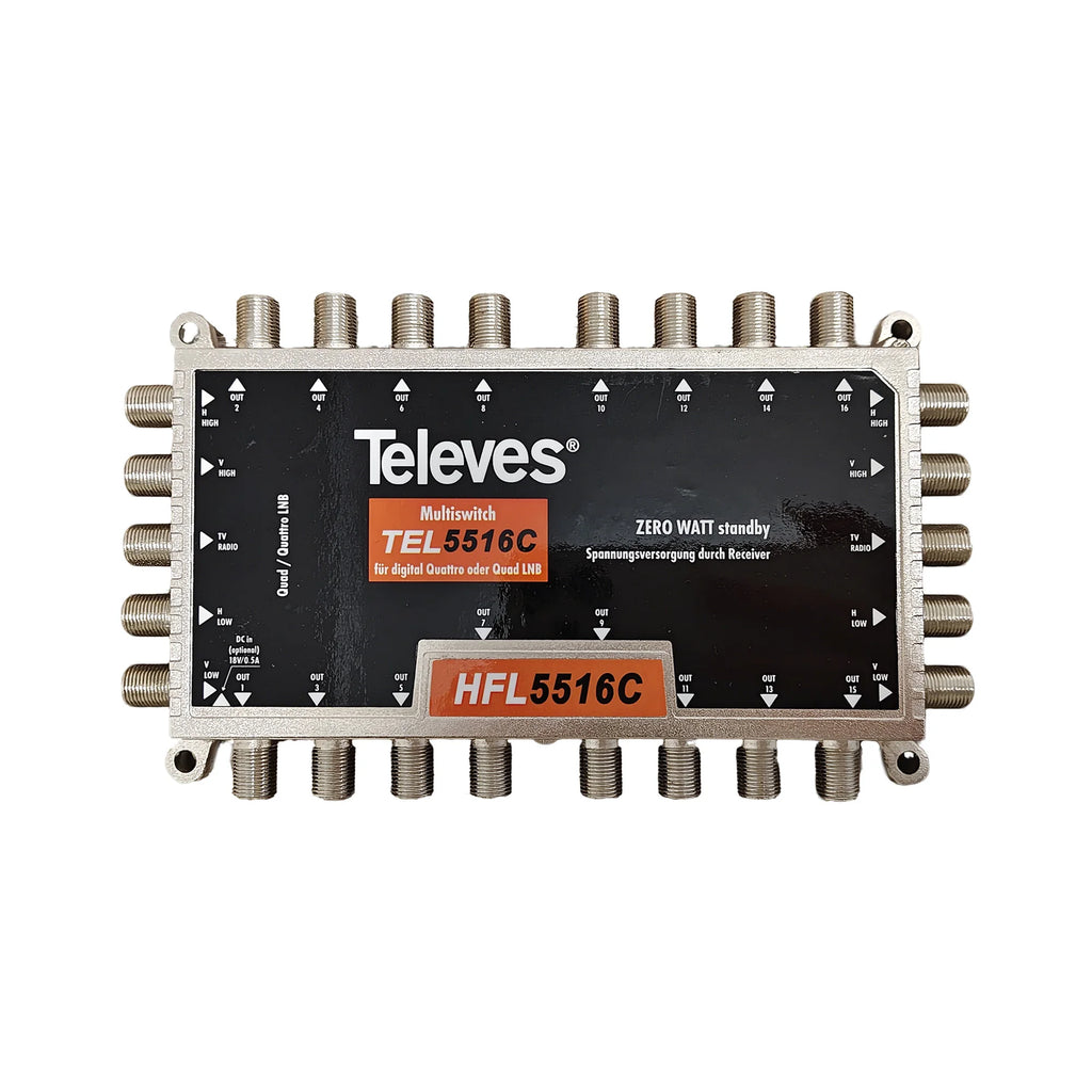 5×5×16 Satellite Multiswitch HFL5516F Oasis Select