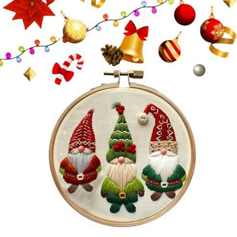 WISH Non-Finished Christmas Series, Cross-Stitch Bag, Embroidery Bag For Beginners, DIY Decoration Home Room. Oasis Select