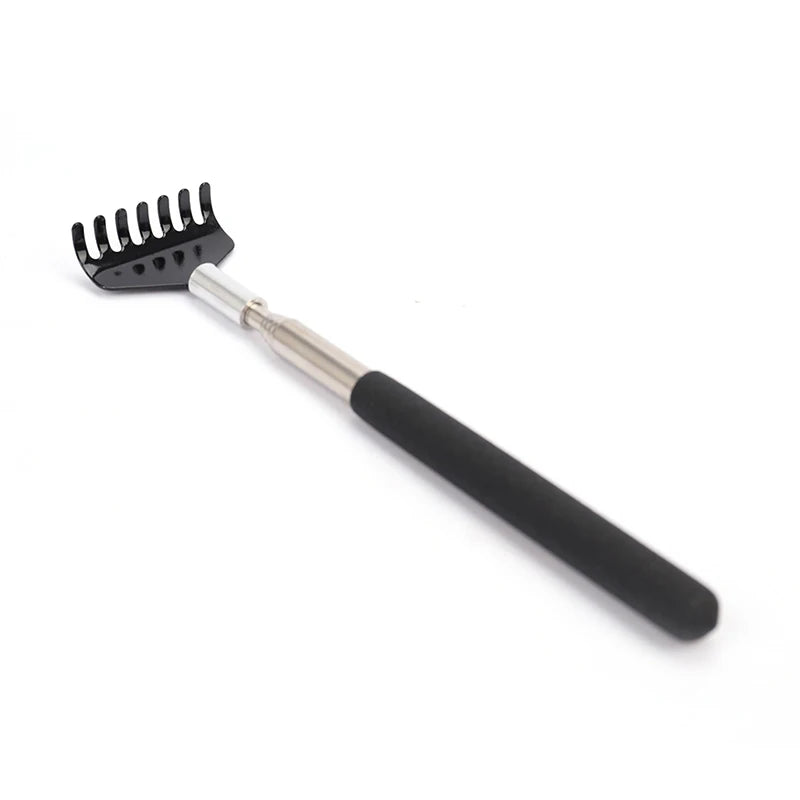 Extendable Portable Telescoping Metal Back Scratchers Hand Massager With Handles For Thanksgiving Birthday Christmas Gifts Oasis Select Black