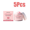 Collagen Lip Mask Overnight Repair Moisturizing Nourishing Treatment for Dry Flaky Lips Women's Lip Care Essential Fade Lip Line Oasis Select 5 x 60g Boxed