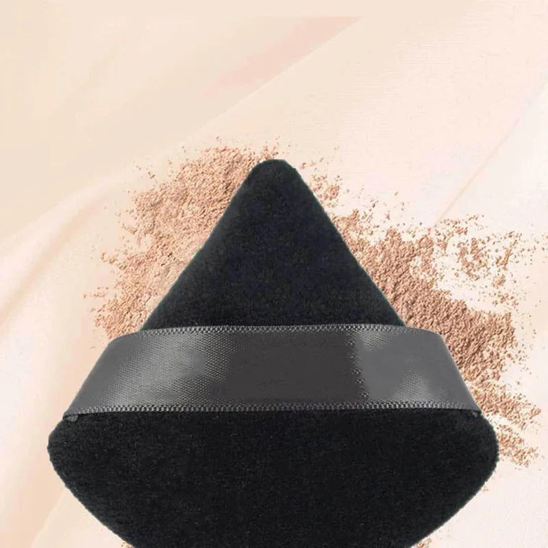 1/3/5/7/9pcs Velvet Cosmetic Powder Pufff Makeup Sponge Puff Dry Use Triangle Makeup Puff Women Soft Smooth Face Makeup Tools Oasis Select