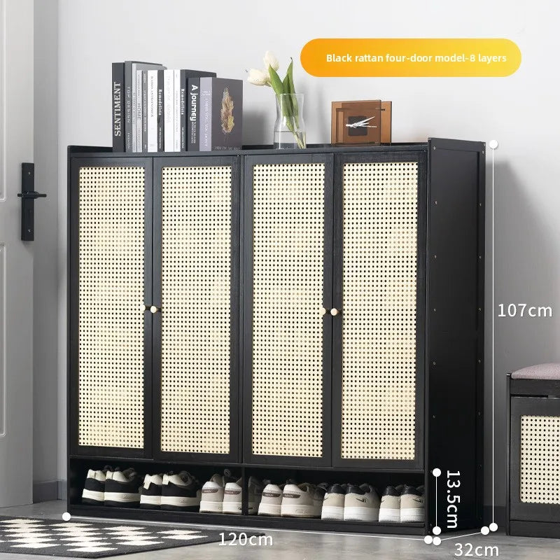 Shoe rack at the door of the household, storage artifact, space-saving simple interior, good-looking and dustproof dormitory Oasis Select Four doors and 8th 1
