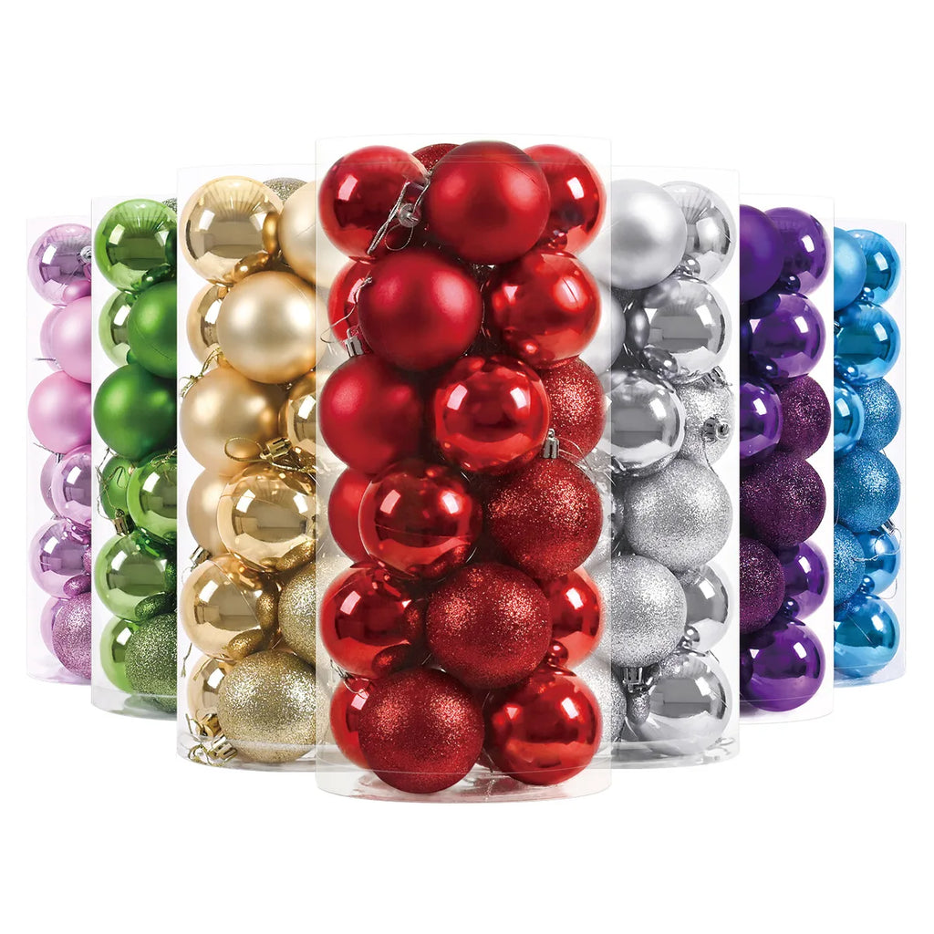 24pcs 3cm Christmas Balls Christmas Tree Ornaments Ball Xmas Hanging Tree Pendants Home Party Christmas Tree Decor New Year Gift Oasis Select