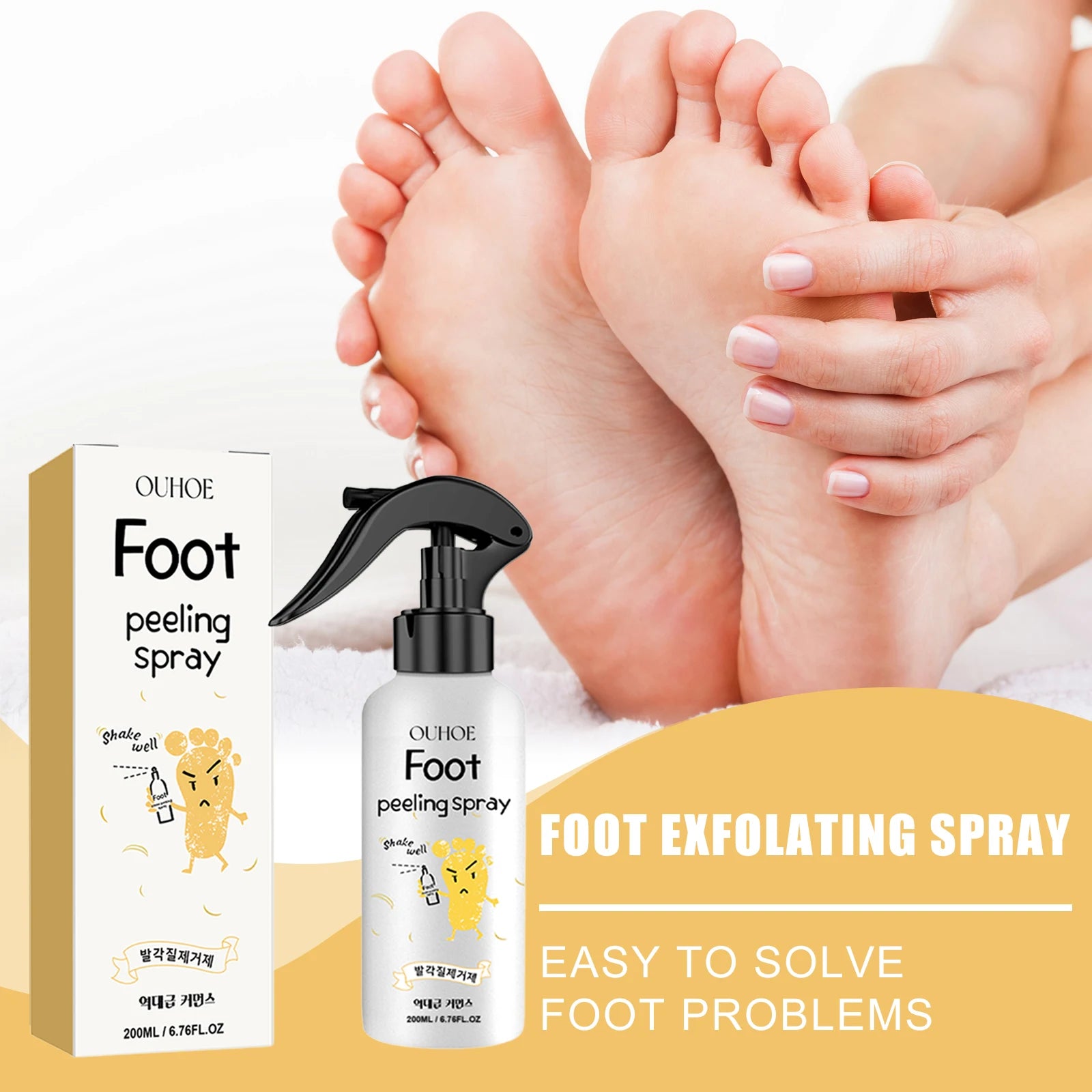 Foot Callus Remover Spray Quickly Soften Calluses Exfoliation Dry Feet Skin Hydrating clean Dead repair Skin cuticles Foot Care Oasis Select