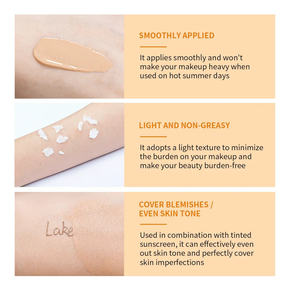 Tinted Moisturizing VC Sunscreen With SPF40 Skin Protection Refreshing Makeup Sunscreen Cream UV Anti-aging Resistance Sunscreen Oasis Select