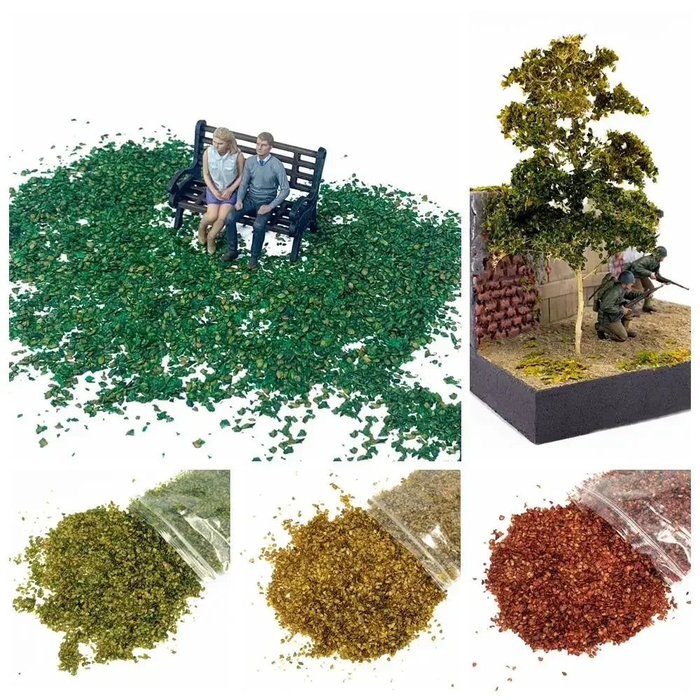 Leaves Static Model DIY Miniature Leaf 35ml Micro Landscape for Bonsai Fairy Garden Decor Sand Table Grass Tufts Accessories Oasis Select