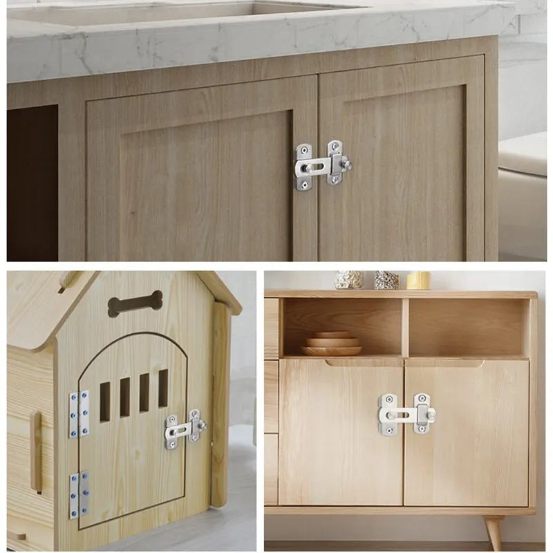 Sliding Barn Door Latch Sliding Right Angle Door Latch Door Bolt Wine Cooler Closet Window Door Latch Plug Baby Safety Latch Oasis Select