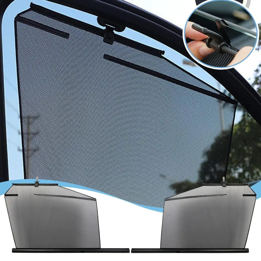 Car Auto Lifting Side Sunshade Curtain Heat Isolation Light Blocking UV Protection Heat Side Windshield Sunshade Accessories Oasis Select