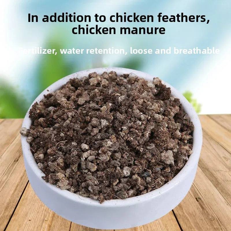 Organic fertilizer, chicken manure fermentation, family growing vegetables, growing flowers, nutrients lasting insect resistance Oasis Select