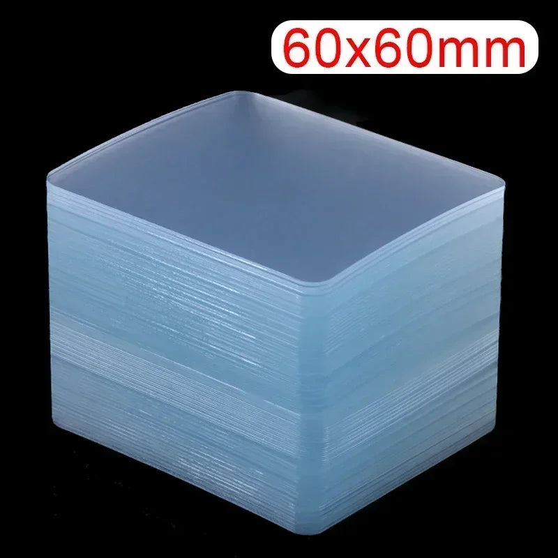Ultra-strong Glue Double Sided Adhesive Tape Transparent Square Wall Stickers Patch for Bathroom Seamless Waterproof Nano Tapes Oasis Select 60x60mm 20PCS 1mm