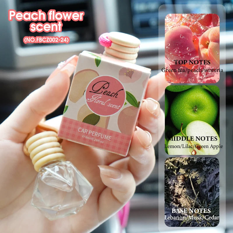 Woody Lemon Car & Home Air Freshener – Long-Lasting Scent Car Air Freshener Oasis Select Peach flower scent