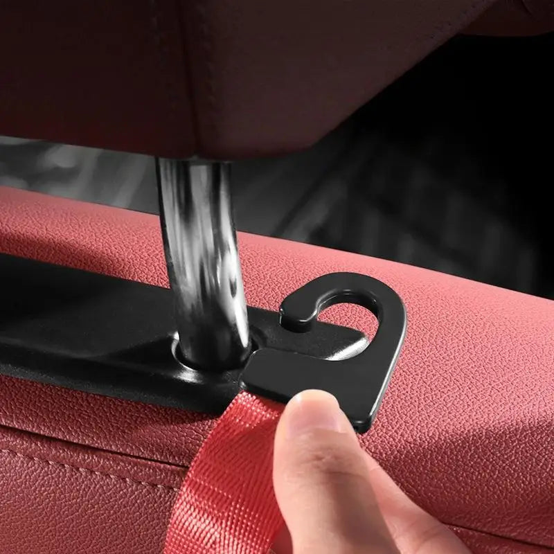2Pcs Car Seat Back Webbing Hanger Adjustable Car Rear Front Seat Bag Storage Hook Car Back Seat Sundries Organizer Clip Oasis Select