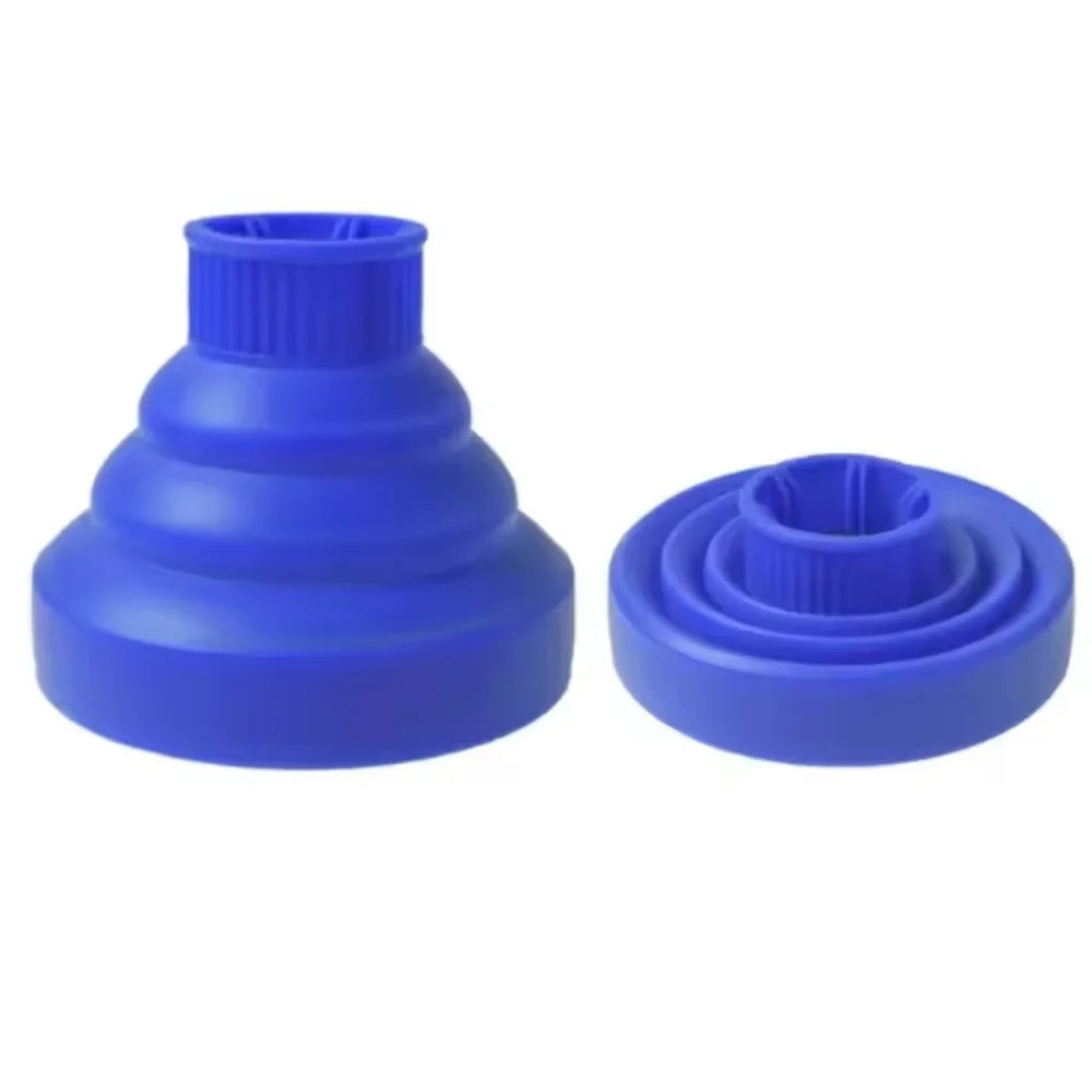 Silicone Hair Dryer Curl Diffuser – Foldable & Universal Fit Hair Dryer Diffuser Oasis Select Blue