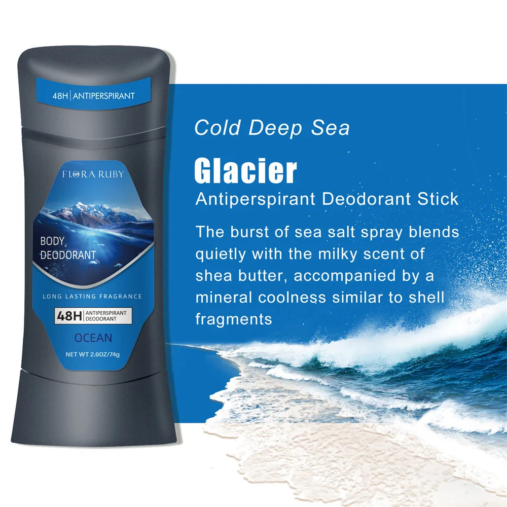 Body Odor Remov for Men Deodorant Antiperspirant Stick Aluminum Underarm Stop Sweating Care Lasting Sport Refreshing 74g/2.6OZ Oasis Select 01