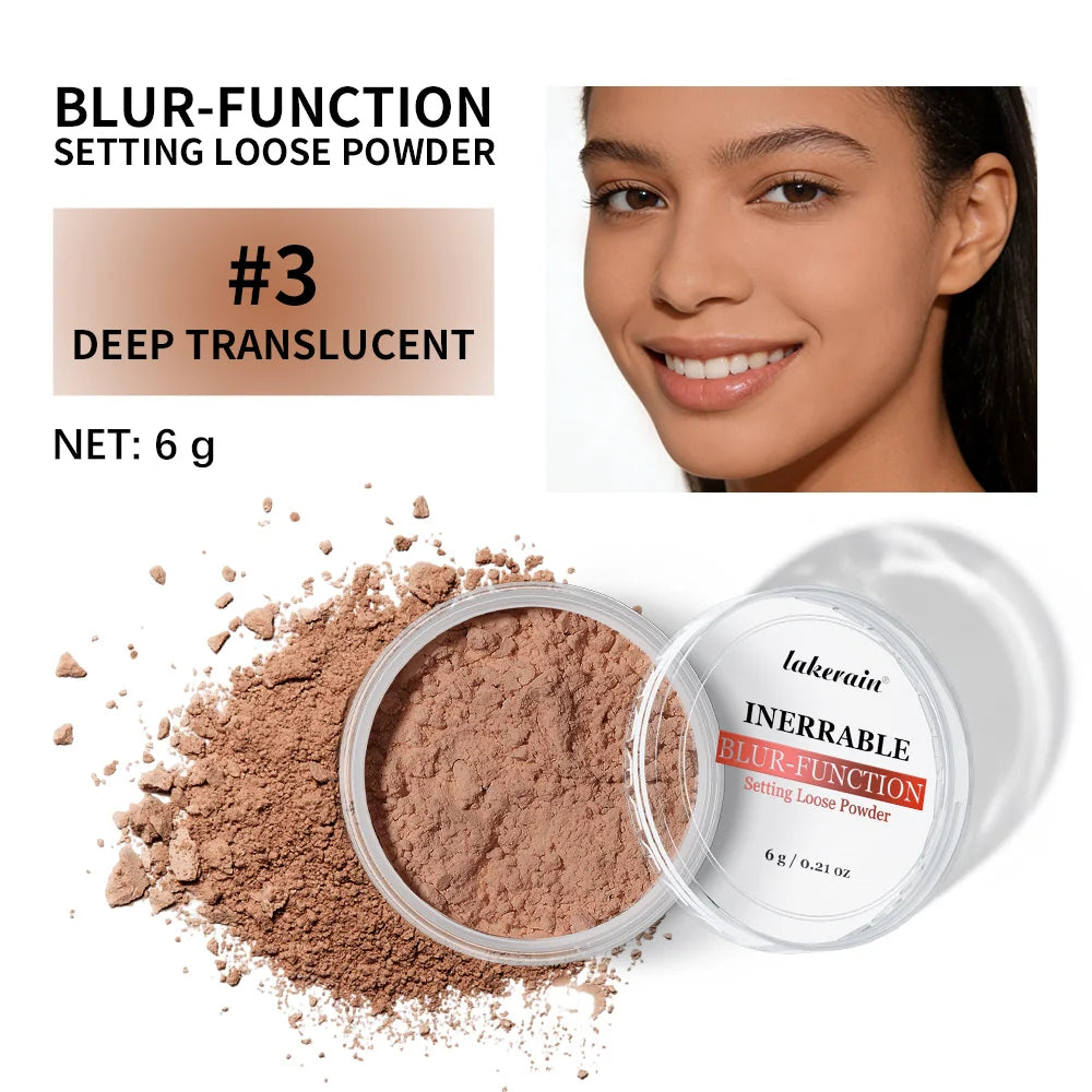 Lakerain Loose Setting Powder – Matte Oil Control, 24Hr Wear Loose Setting Powder Oasis Select 3DEEP TRANSLUCENT