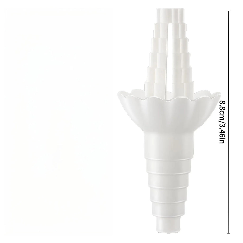 Universal Bottle Emptying Kit - Reusable Liquid Transfer Connector with No Waste Funnel Adapter Compatible with Soap Shampoo Oasis Select White 1pc