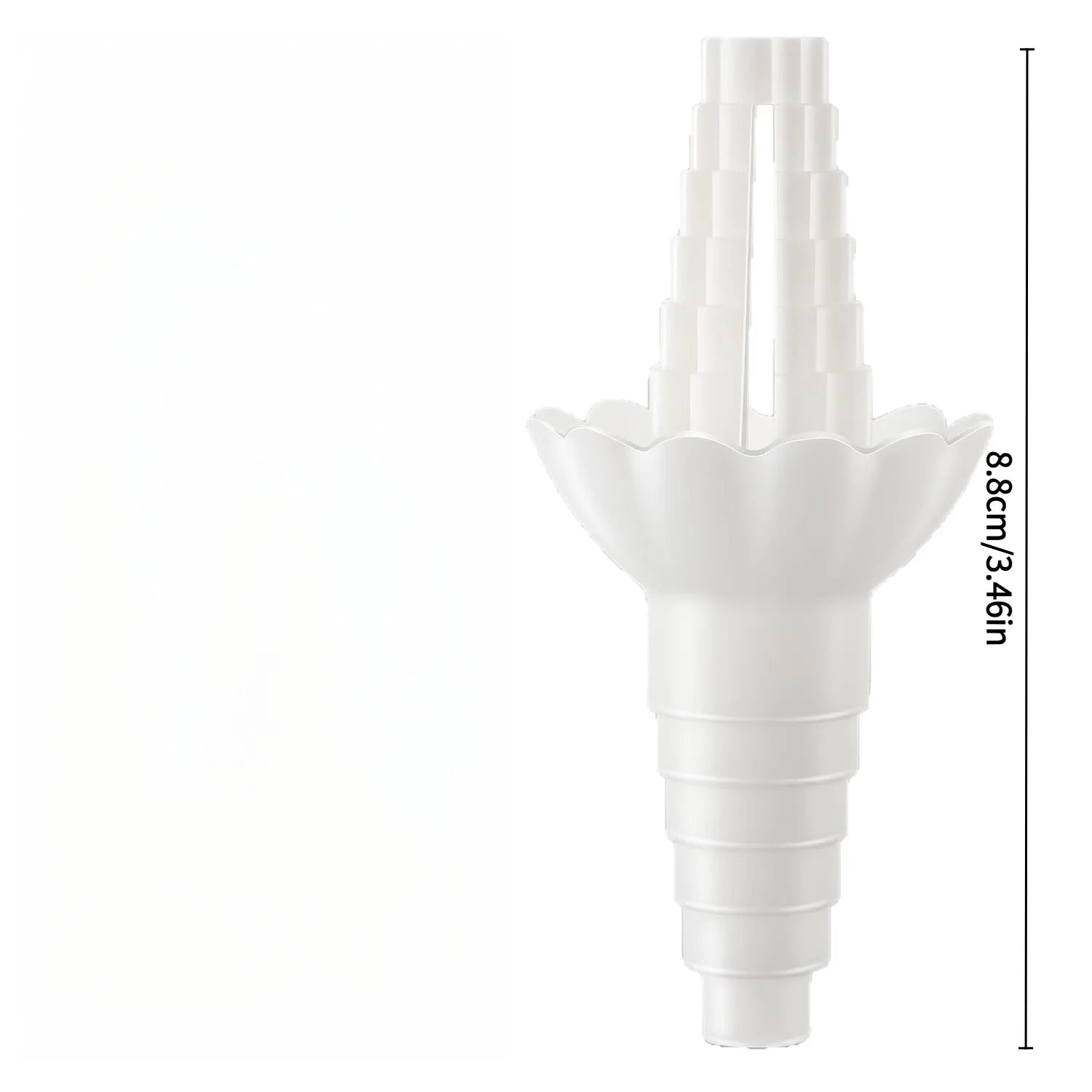 Universal Bottle Emptying Kit - Reusable Liquid Transfer Connector with No Waste Funnel Adapter Compatible with Soap Shampoo Oasis Select White 1pc