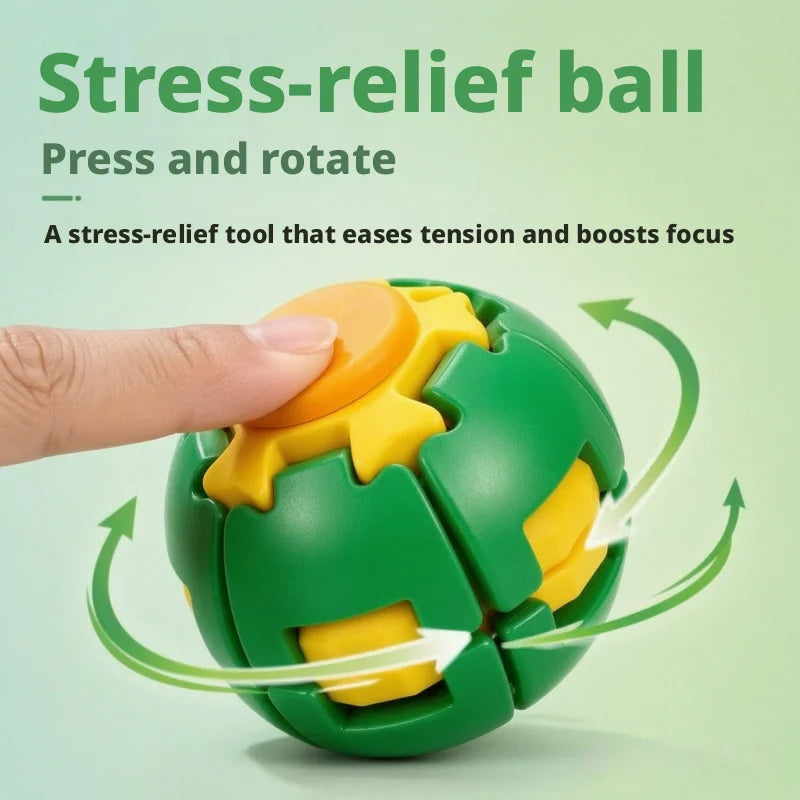 3D Gear Ball Fidget Toy Spiral Stress Relief Sensory Toy For Kids Adults Christmas Birthday Party Gifts Anxiety Relief Toys Oasis Select