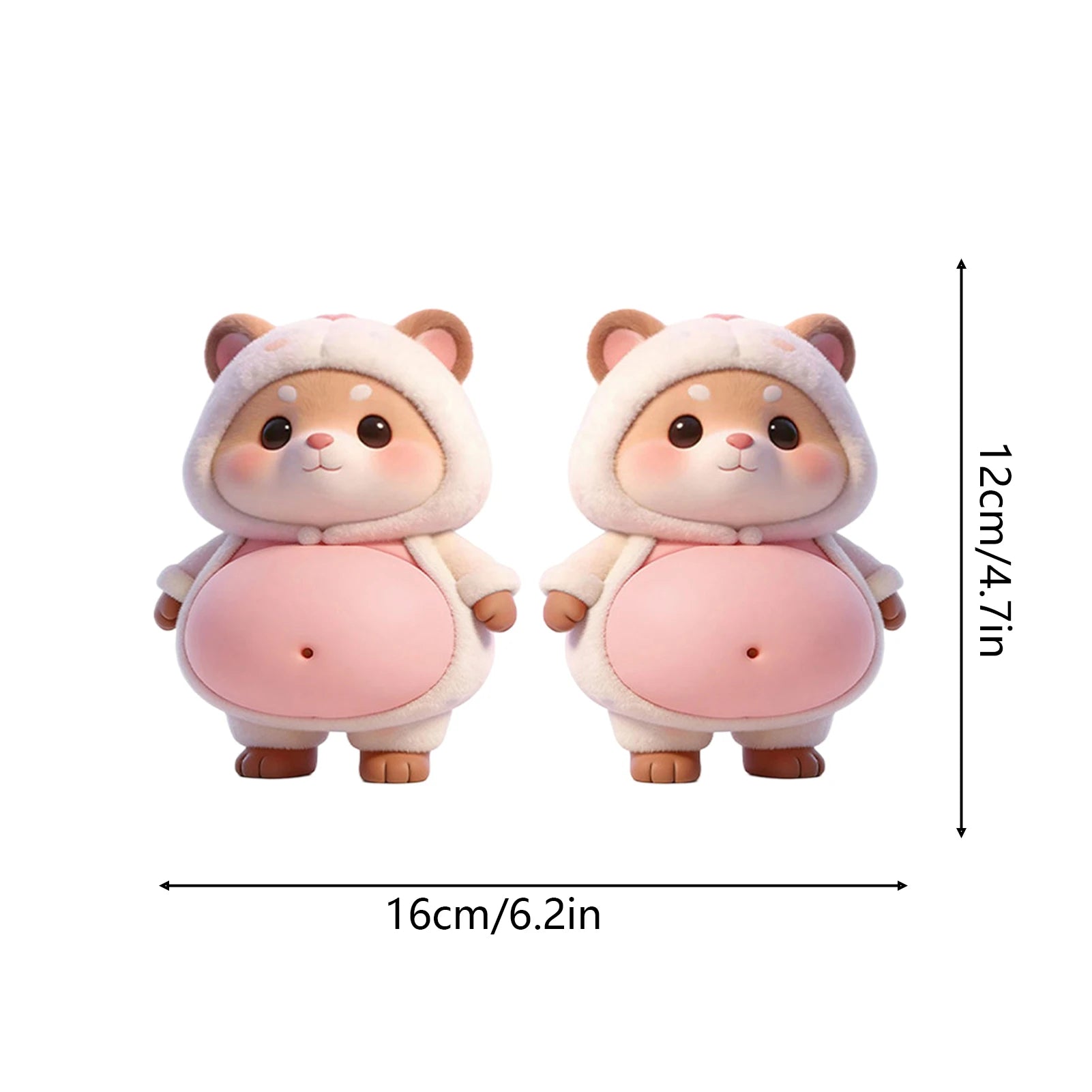 Cartoon Stickers 3D Cute Puppy Sticker Squeezeable Dogs Phone Case Decoration Children's Birthday Party Favor Festival Supplies Oasis Select hamster