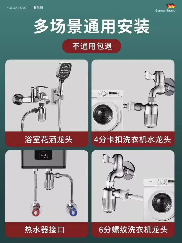 New SUS316 Stainless Steel Filter Front Filter Household Inlet Tap Water Shower Anti-Scale Purifier Filter Drinking Water Oasis Select