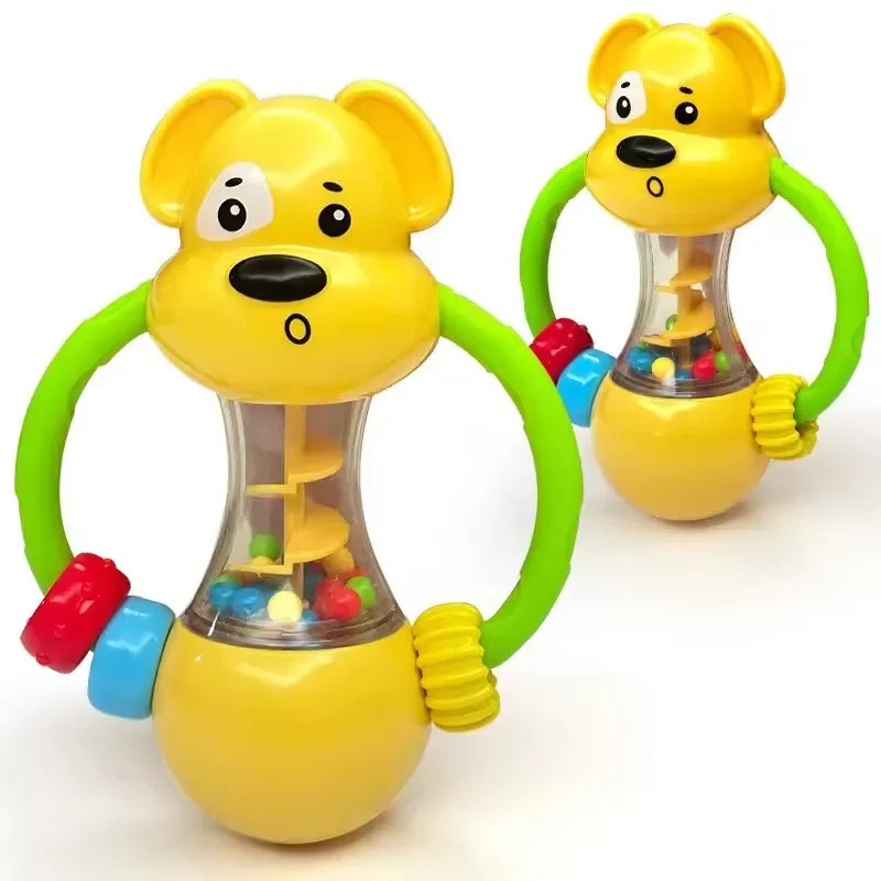 Soft Baby Grasping Ball Rattles with Bell Ball Early Education Educational Sensory Toy Random Color Oasis Select