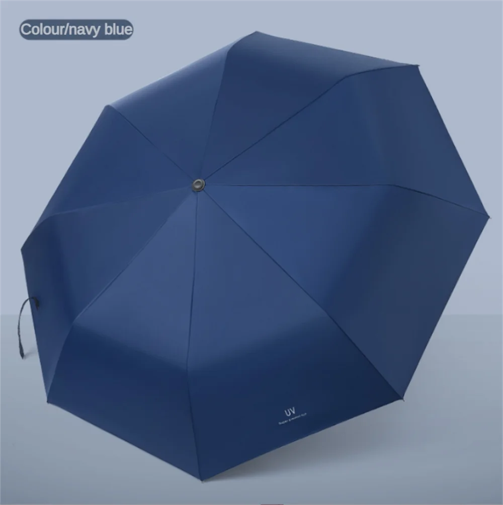 Travel Umbrella Windproof Folding Umbrella for Rain,Compact Umbrella for Car,Lightweight UV Protection Sun Umbrella for Men and Oasis Select Navy Blue