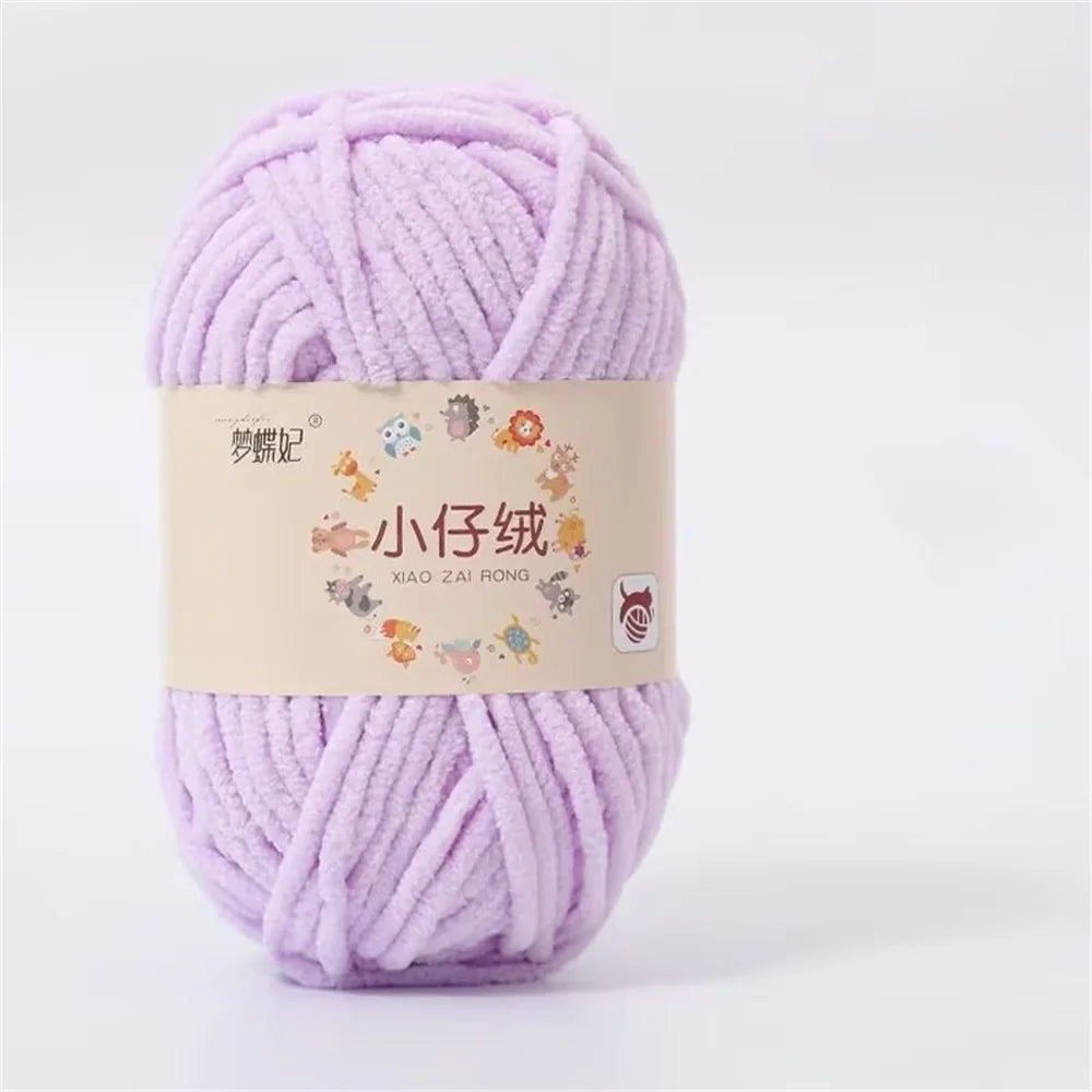 50g Milk Cotton Chunky Yarn – Soft Velvet Knitting & Crochet