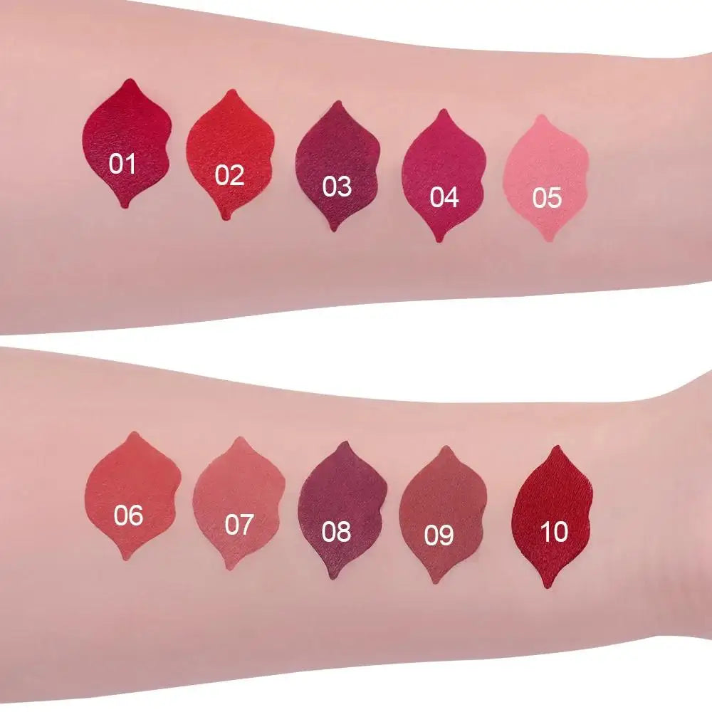 CmaaDu Matte Velvet Lipstick – Waterproof, Long-Lasting Nude & Red