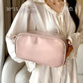 Leather Large Capacity Travel Cosmetic Bag Portable Women Makeup Case Waterproof Multifunctional Toiletry Organizer Storage Bag Oasis Select Pink
