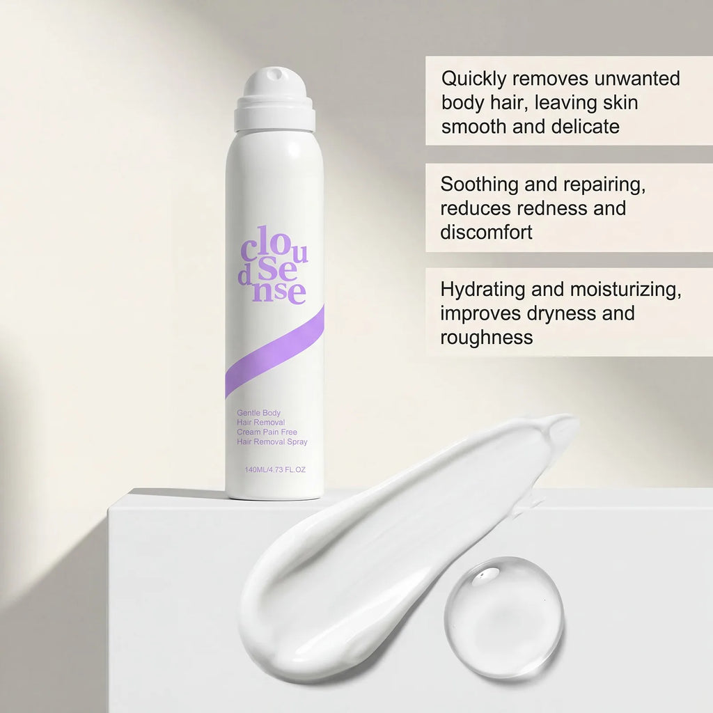 Hair Removal Mousse Pain Free Depilatory Foam Inhibit Hair Growth Soothing Full Body Use Underarm Leg Arm Lip Moisturizing Skin Oasis Select